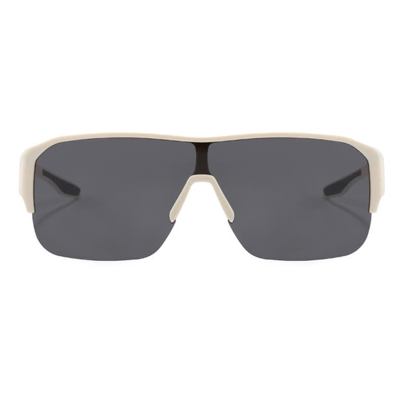 Fit Over Glasses Semi-Rimless Polarized Sunglasses for Sports&Driving