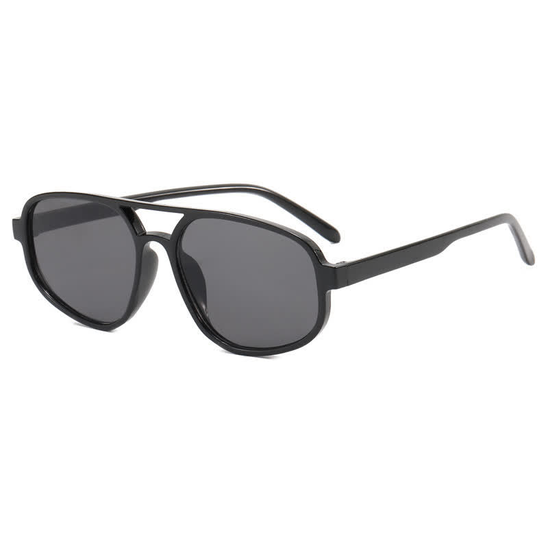 Double Bridges Vintage Aviator Sunglasses
