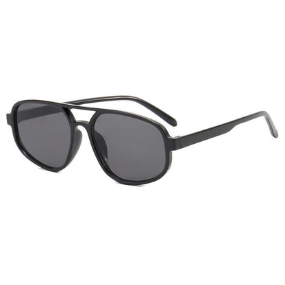 Double Bridges Vintage Aviator Sunglasses