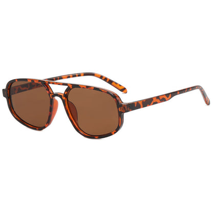 Double Bridges Vintage Aviator Sunglasses