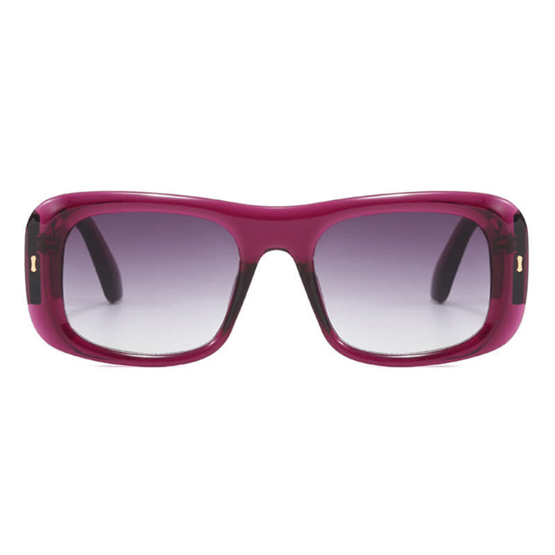 Arrow Decor Square Frame Thick Sunglasses