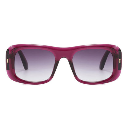 Arrow Decor Square Frame Thick Sunglasses