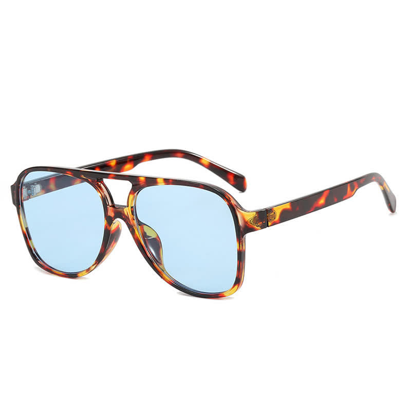 Double Bridges Fashion Aviator Sunglasses