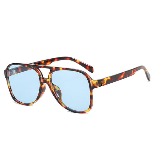 Double Bridges Fashion Aviator Sunglasses