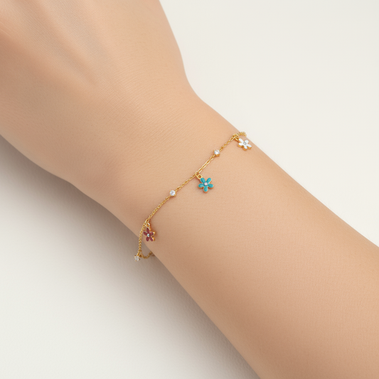Mina Flower Charm Bracelet