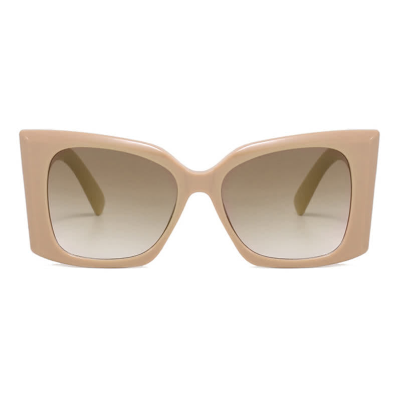 Fashion Square Frame Oversized Thick Sunglasses