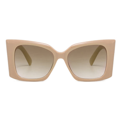 Fashion Square Frame Oversized Thick Sunglasses