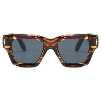 Classic Unisex Square Frame 'T' Design Sunglasses