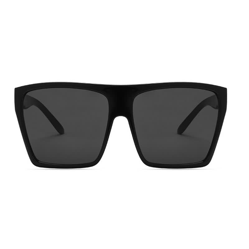 Flat Top Oversized Square Frame Fashion Sunglasses