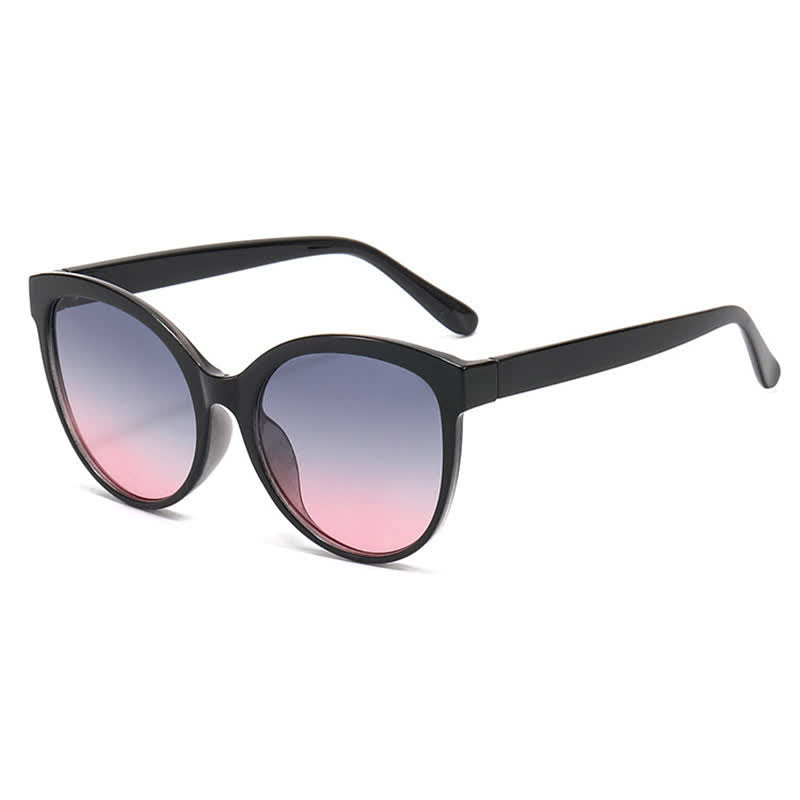 Cat-Eye Oversized Frame Hipster Sunglasses