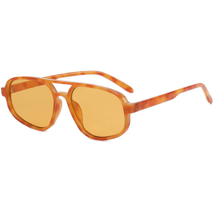 Double Bridges Vintage Aviator Sunglasses
