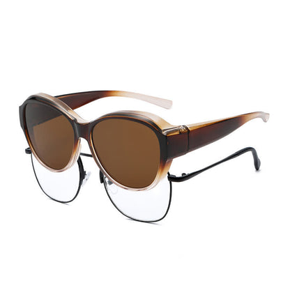 Fit Over Glasses Butterfly Frame Polarized Sunglasses