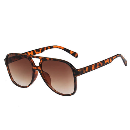 Double Bridges Fashion Aviator Sunglasses
