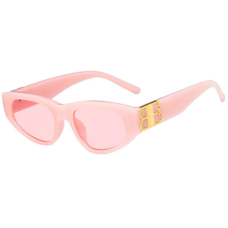 Classic Unisex 'B' Design Cat-Eye Sunglasses