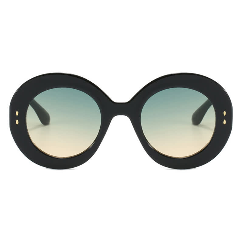 Simple Oversized Round Frame Trendy Sunglasses