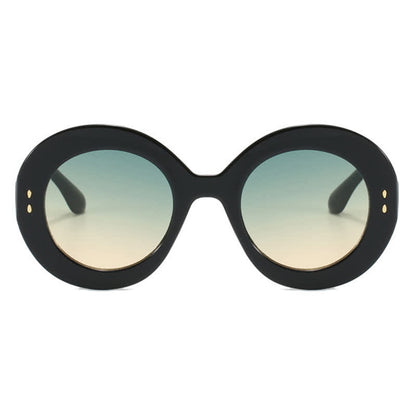 Simple Oversized Round Frame Trendy Sunglasses