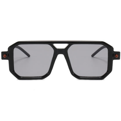 Double Bridges Square Frame Sunglasses