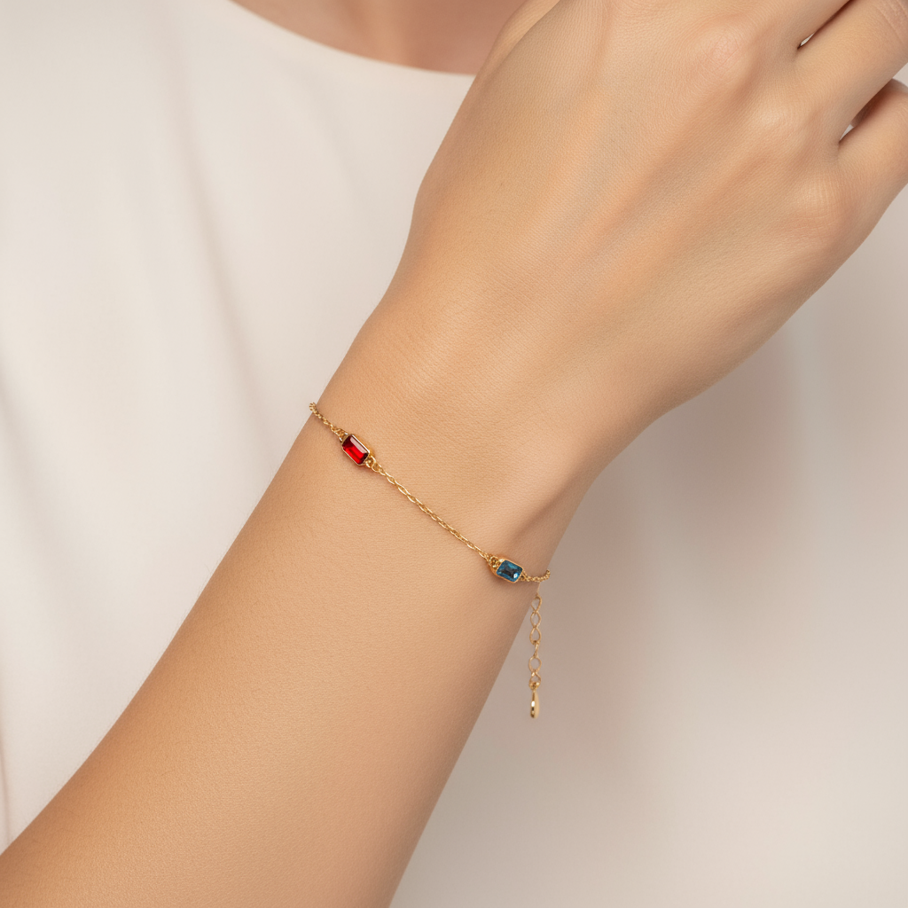 Multi Colour Diamond Bracelet