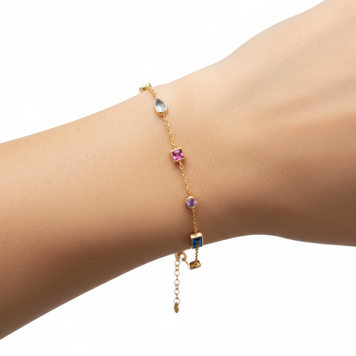 Multi Colour Fancy Diamond Bracelet