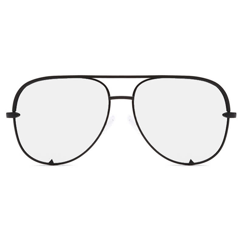 Vintage Double Bridges Aviator Frame Sunglasses For Driving
