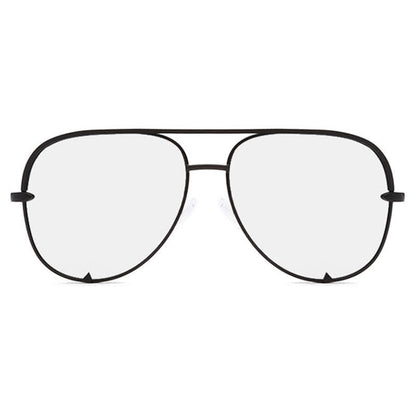 Vintage Double Bridges Aviator Frame Sunglasses For Driving