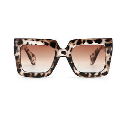 Oversized Square Frame Fashion Thick Sunglasses