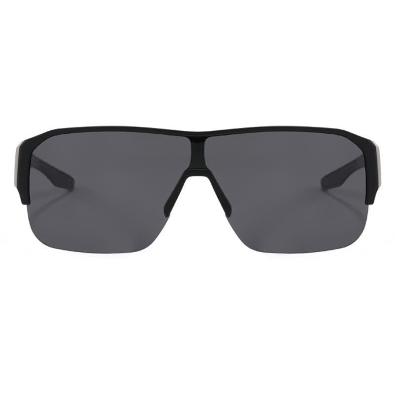 Fit Over Glasses Semi-Rimless Polarized Sunglasses for Sports&Driving