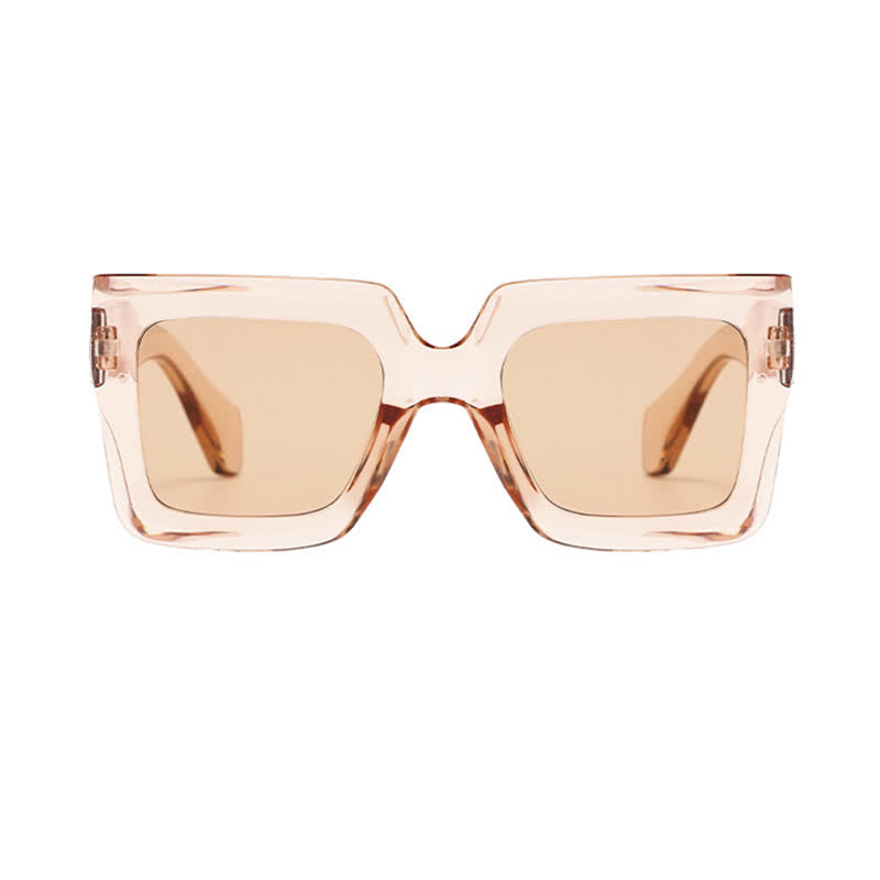 Oversized Square Frame Fashion Thick Sunglasses