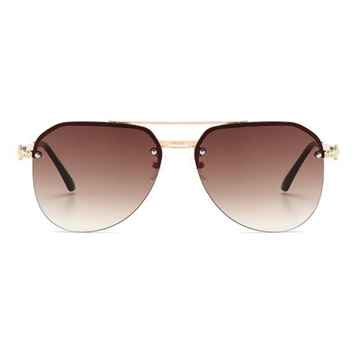Aviator Frame Double Bridges Driving Sunglasses