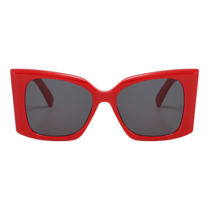 Fashion Square Frame Oversized Thick Sunglasses