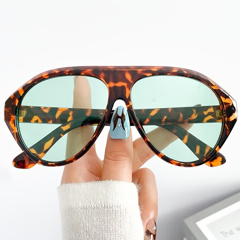 Hipster Oversized Frame Aviator Sunglasses