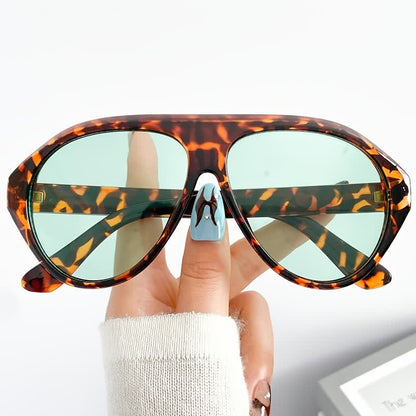 Hipster Oversized Frame Aviator Sunglasses