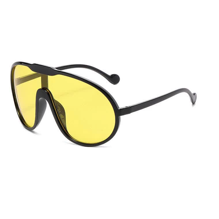 One Piece Oversized Aviator Sunglasses