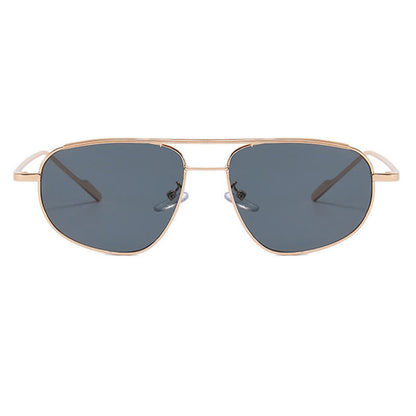Double Bridges Hipster Aviator Sunglasses