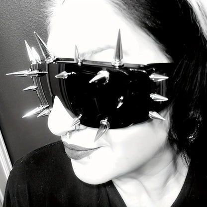 Rivet Decor Y2K Cyberpunk Hipster Sunglasses