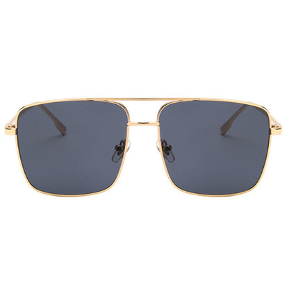 Retro Classic Square Frame Double Bridges Sunglasses