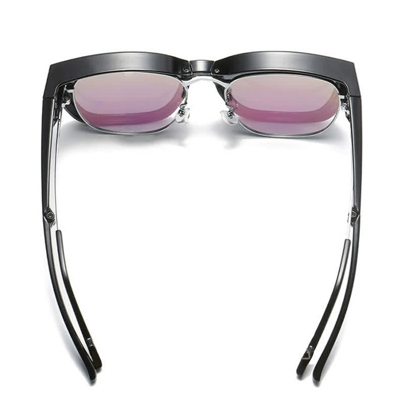 Fit Over Glasses Square Frame Foldable Sunglasses for Women Men