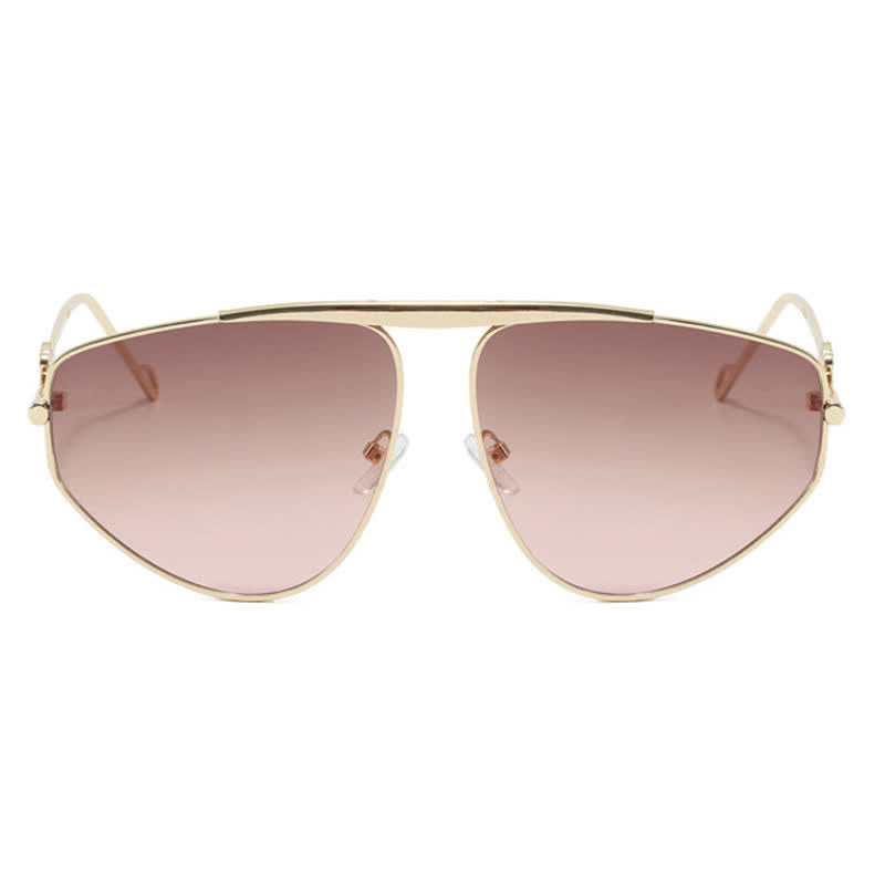 Hollow-out Irregular Aviator Sunglasses