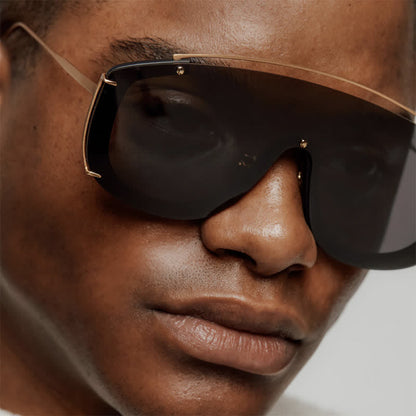 One-piece Oversized Aviator Sunglasses