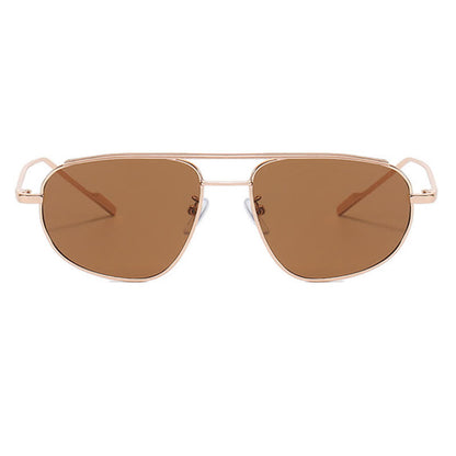 Double Bridges Hipster Aviator Sunglasses