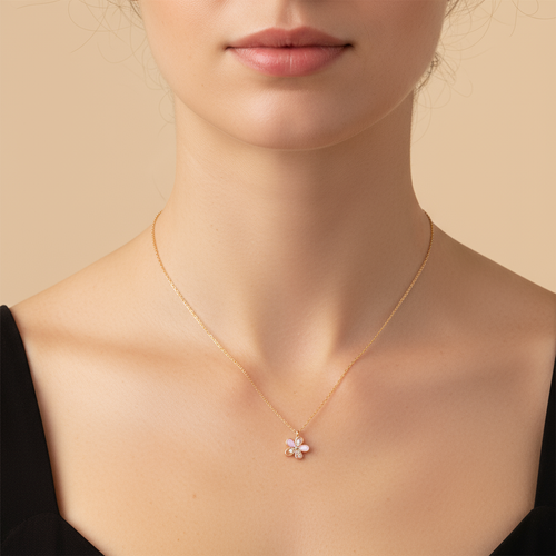Single Flower Chain Pendant