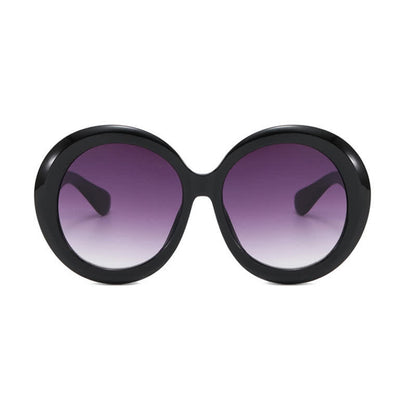 Round Frame Hipster Oversized Sunglasses