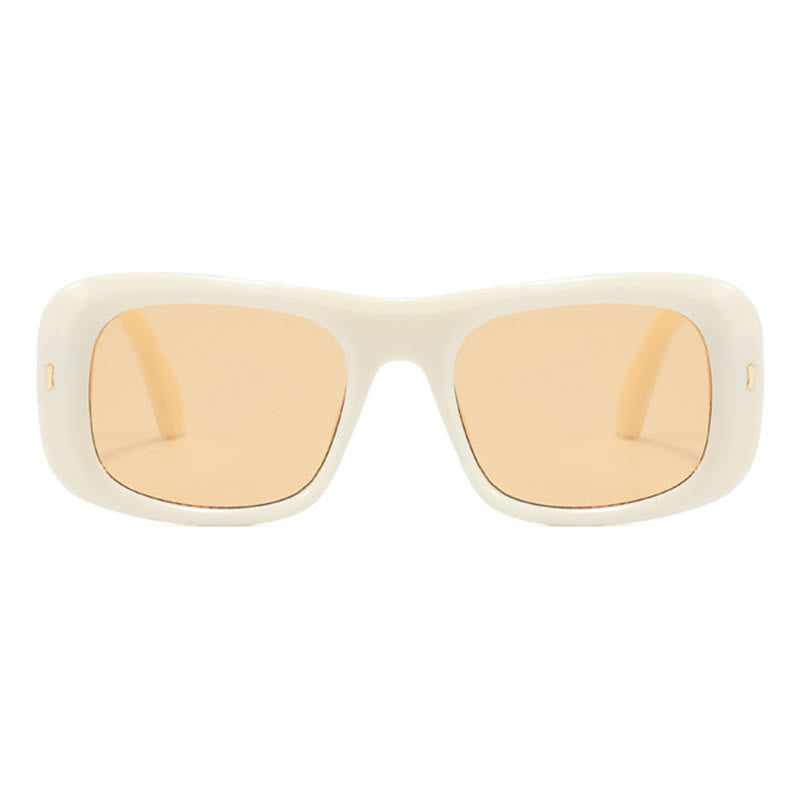Arrow Decor Square Frame Thick Sunglasses