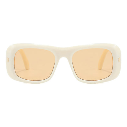 Arrow Decor Square Frame Thick Sunglasses