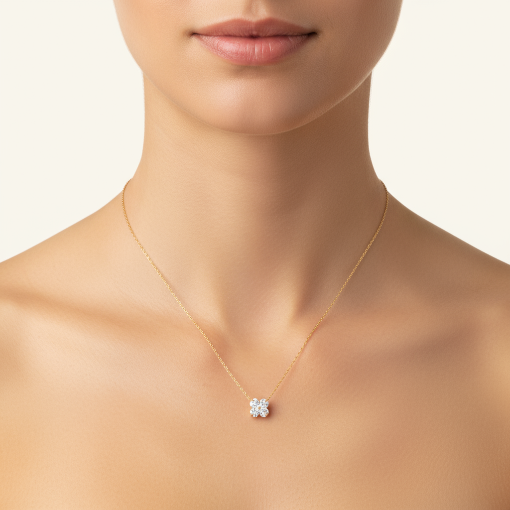 One Flower Chain Pendant