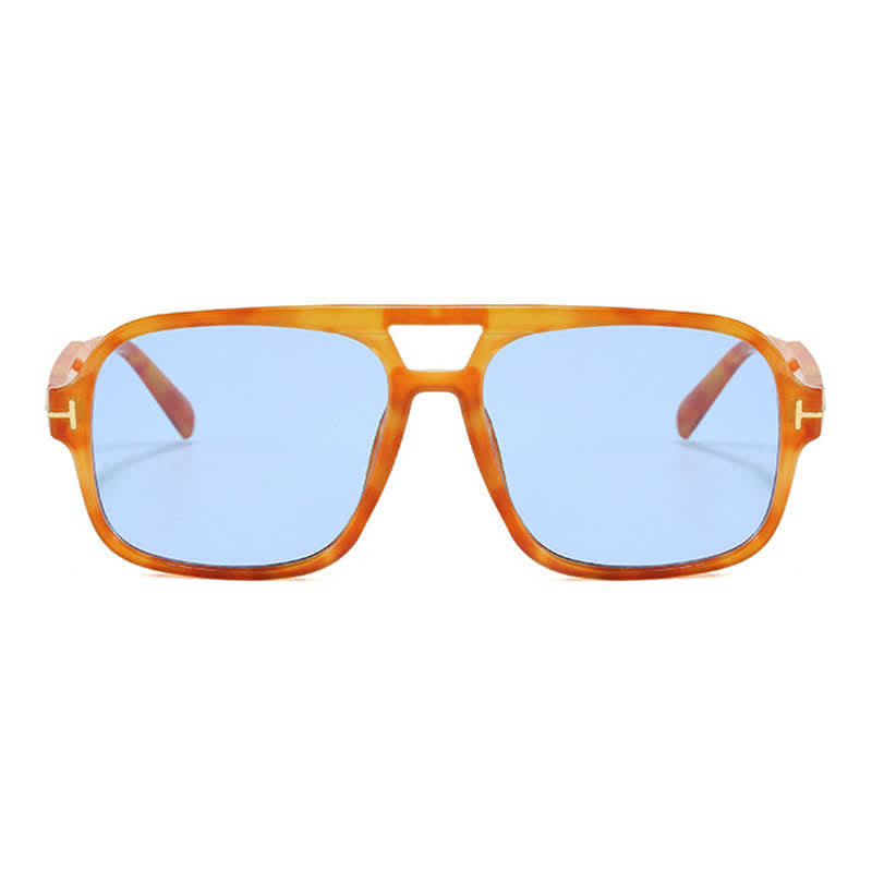 Double Bridges Retro-Vintage Aviator Sunglasses