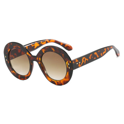 Simple Oversized Round Frame Trendy Sunglasses
