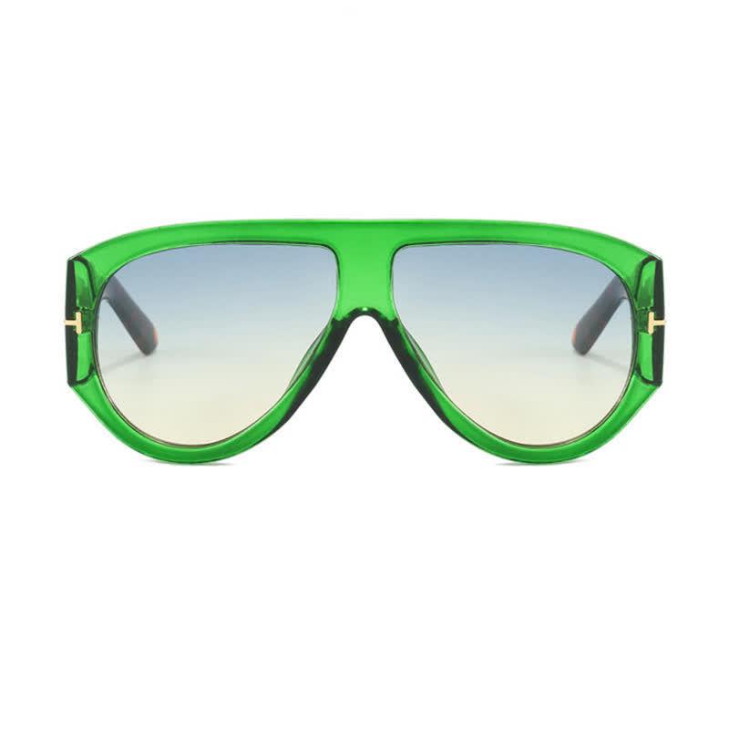 'T' Design Toad Frame Aviator Sunglasses