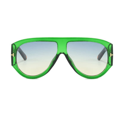 'T' Design Toad Frame Aviator Sunglasses