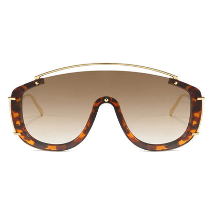 One-piece Oversized Aviator Sunglasses